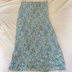 Brandy Melville cheetah print midi skirt